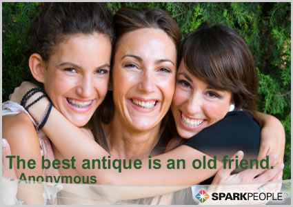Motivational Quote - The best antique is an old friend.